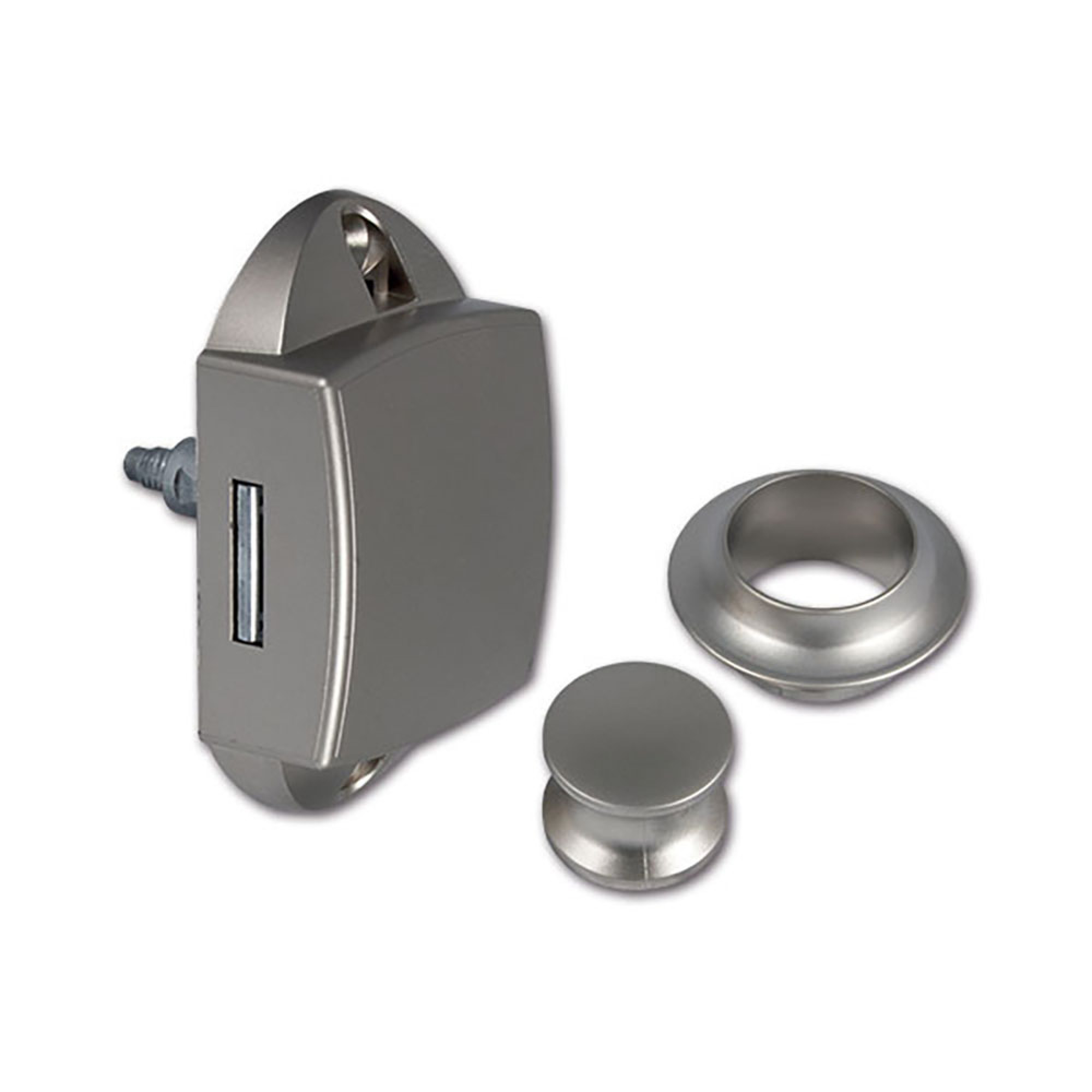 Kit Push-Lock nichelato satinato • blister 2