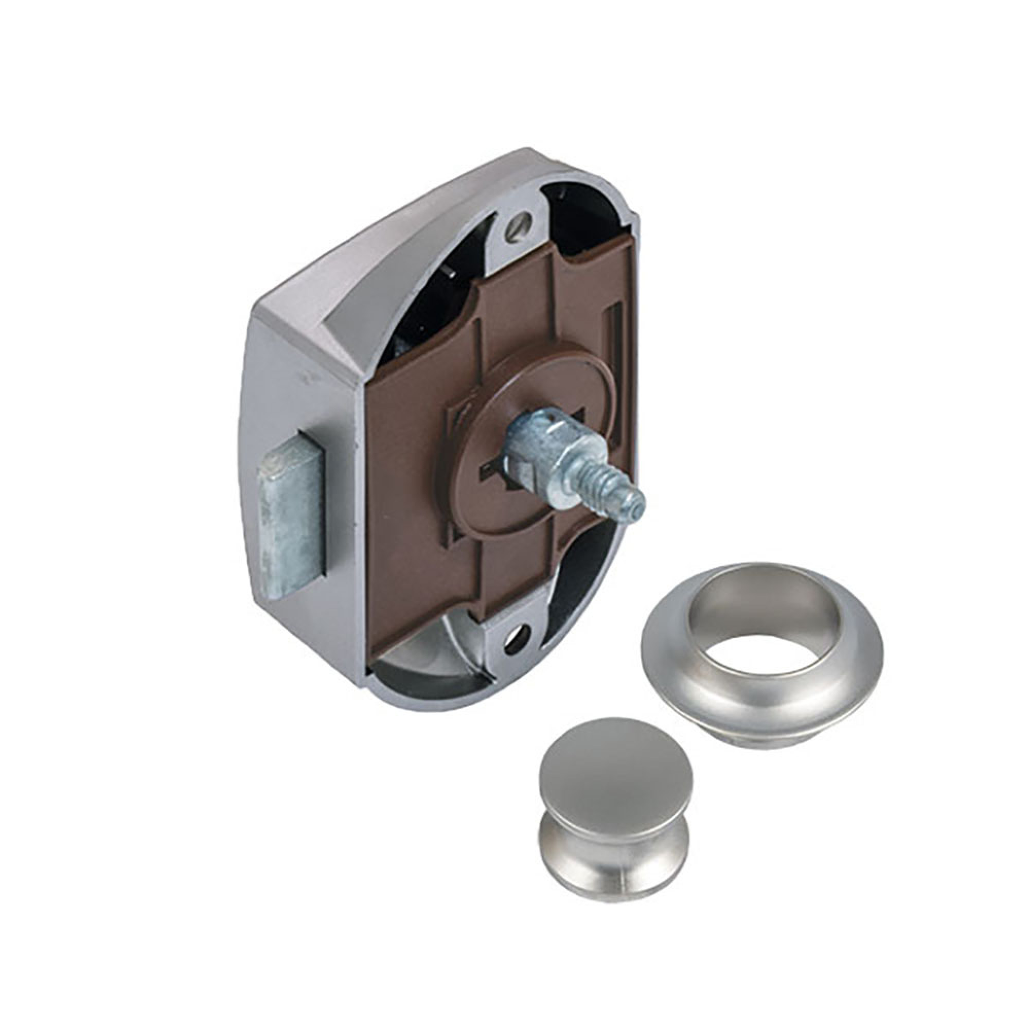 Kit Push-Lock nichelato satinato • blister 3