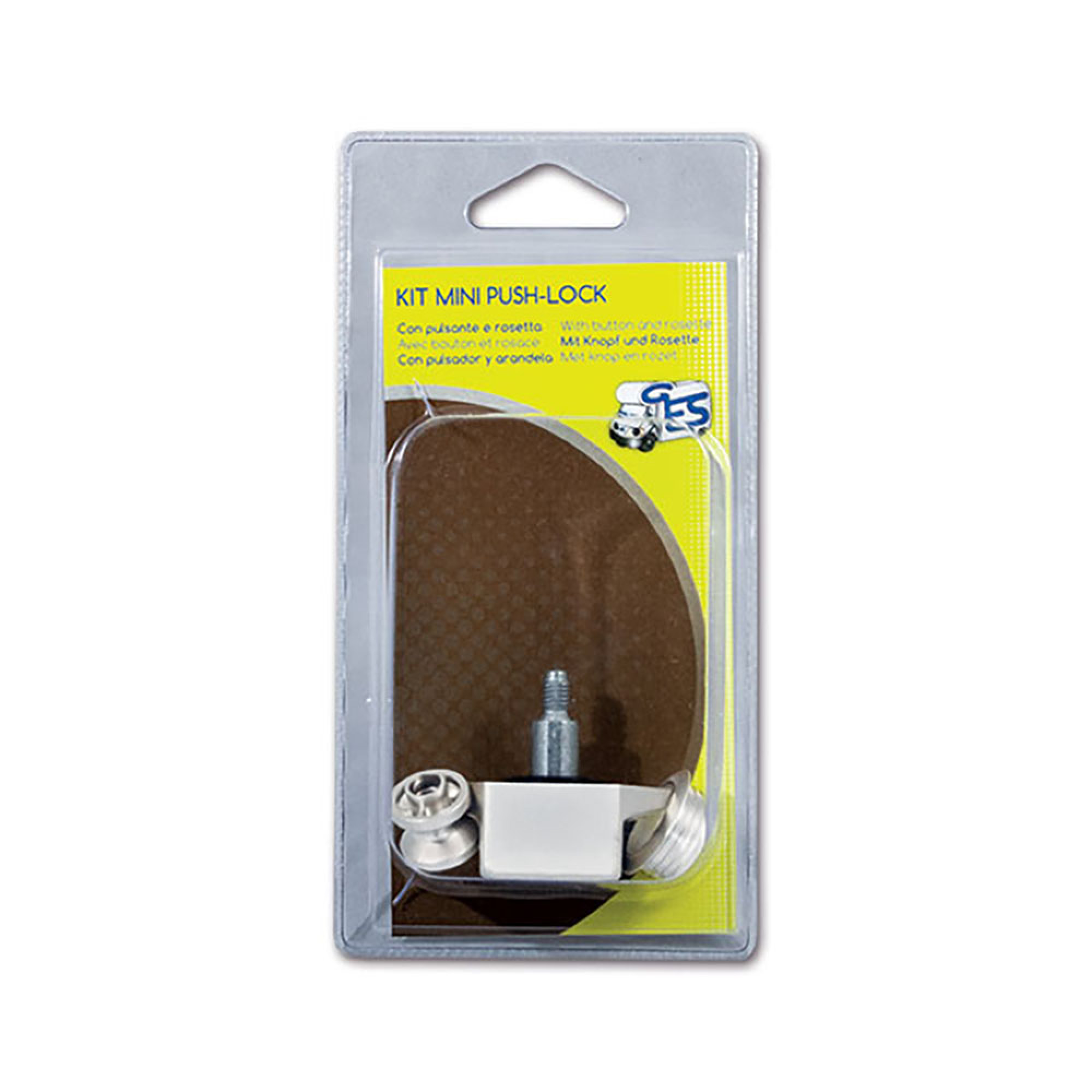 Kit mini Push-lock bianco - blister 1