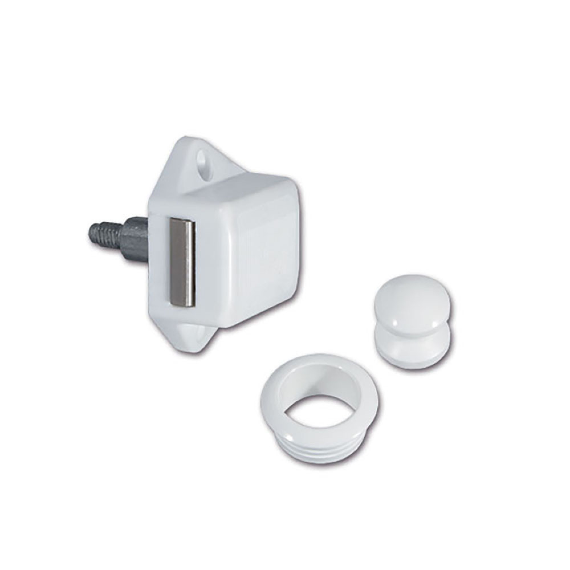 Kit mini Push-lock bianco - blister 2