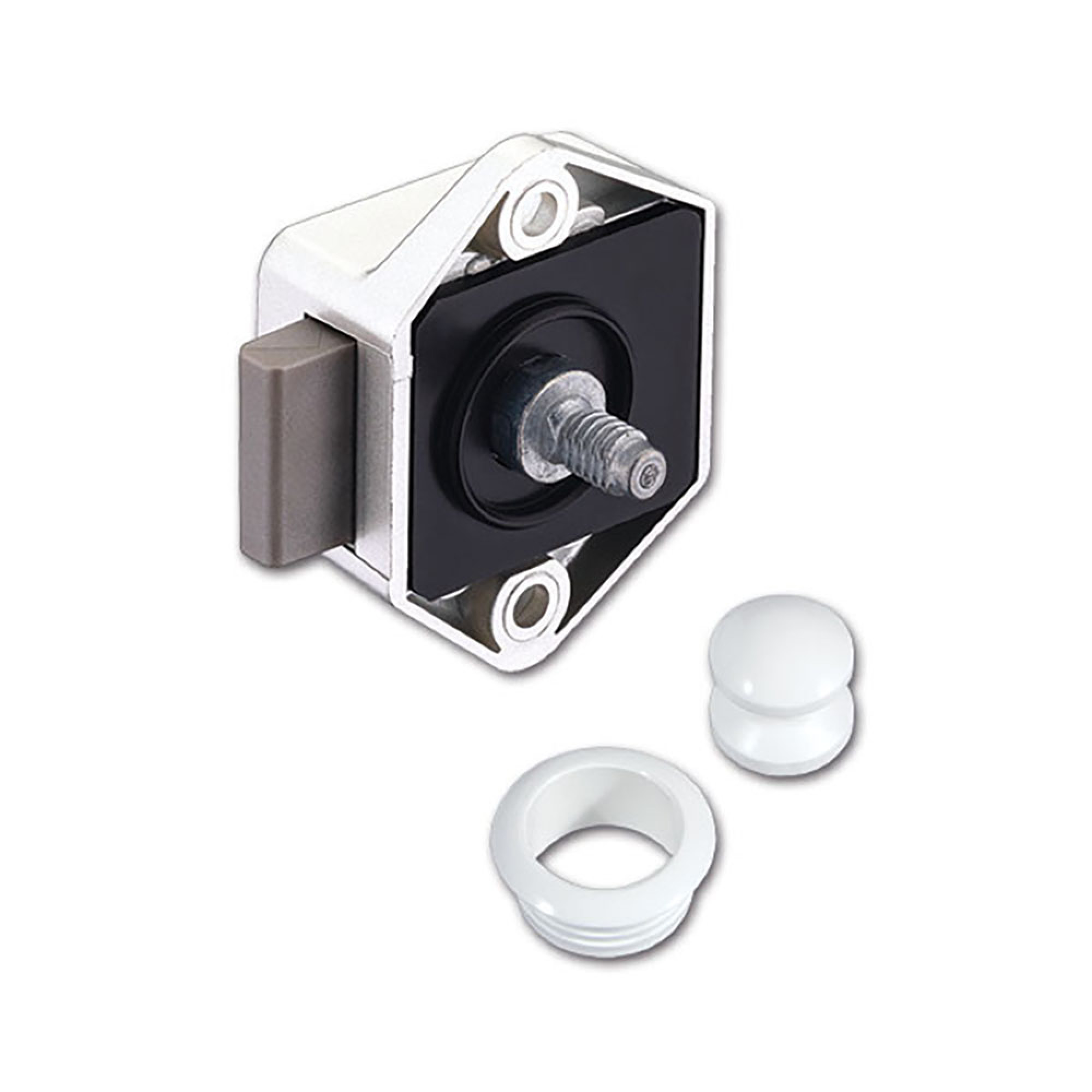 Kit mini Push-lock bianco - blister 3