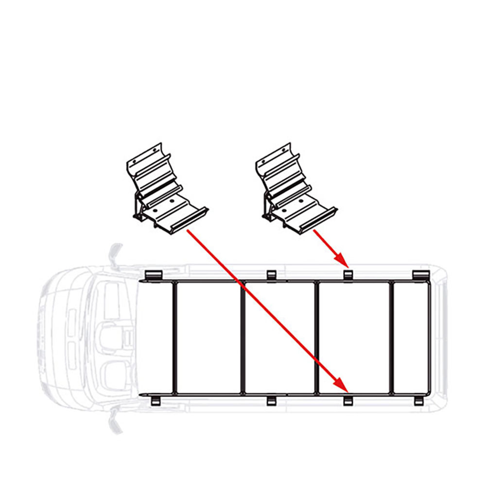 Kit Roof Rail D - Super Long 1