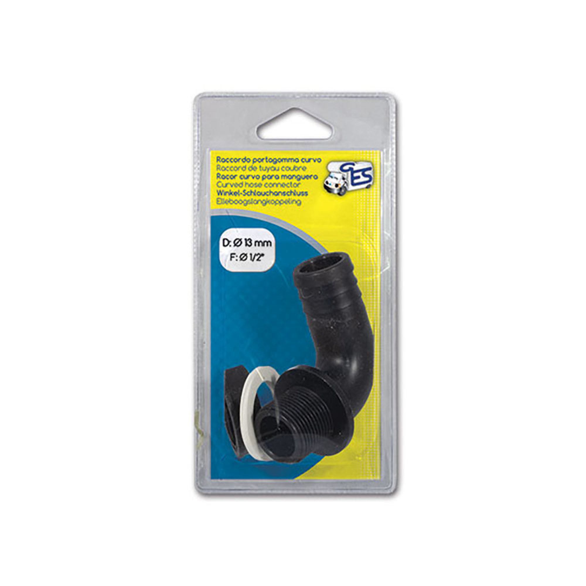 Kit raccordo curvo maschio • F 1/2" • D Ø 13 mm • blister 1