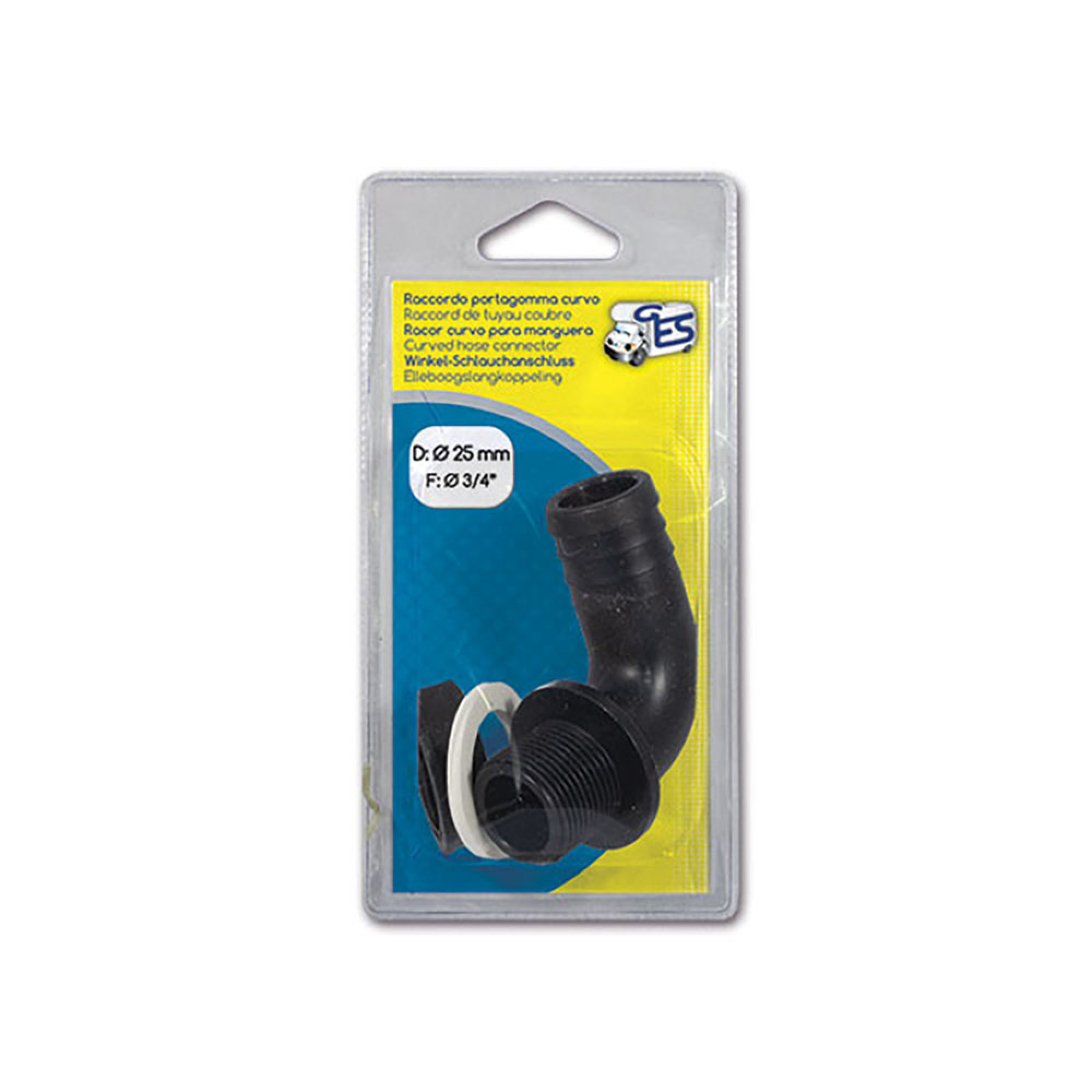 Kit raccordo curvo maschio • F 3/4" • D Ø 25 mm • blister 1