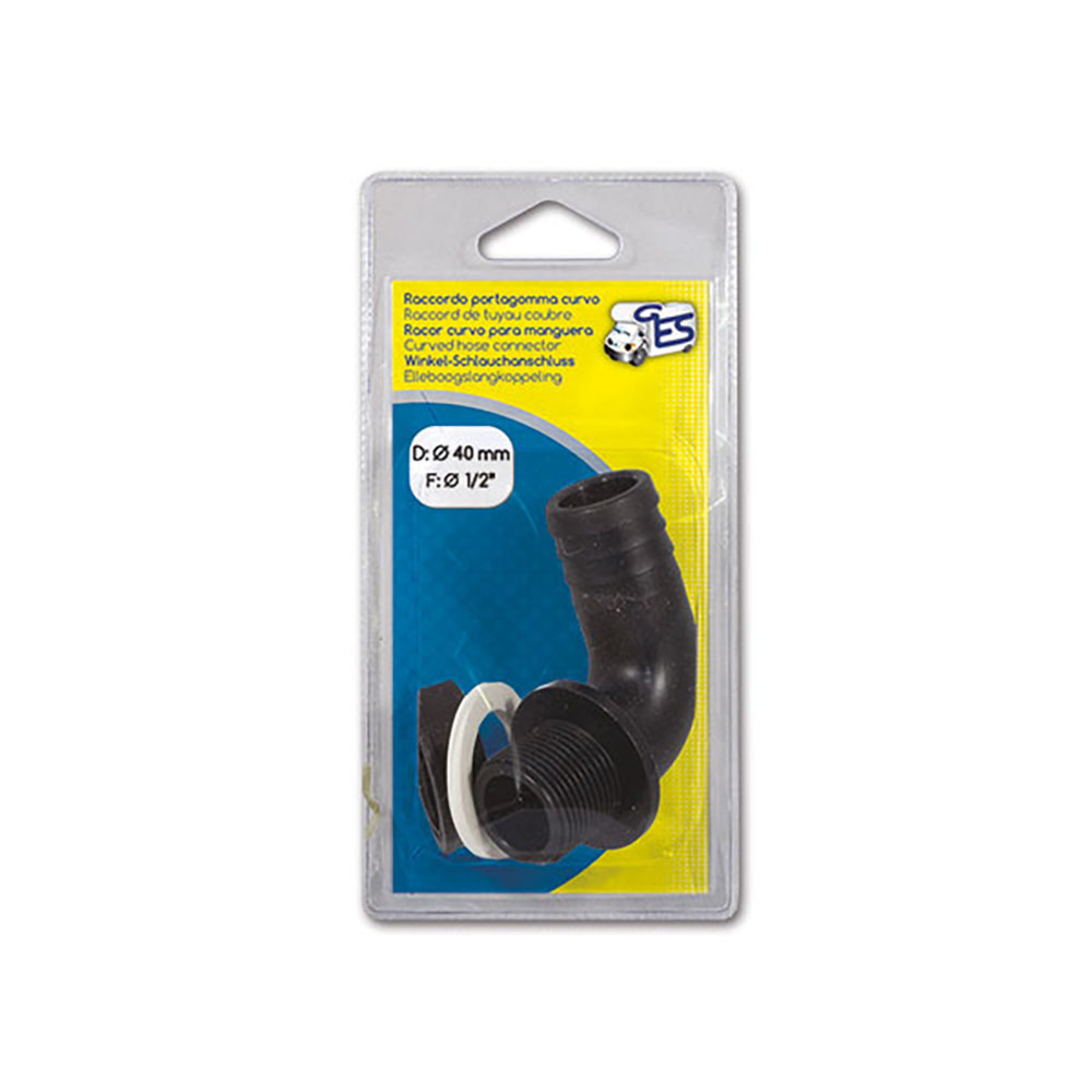 Kit raccordo curvo maschio • F 1"1/2 • D Ø 40 mm • blister 1