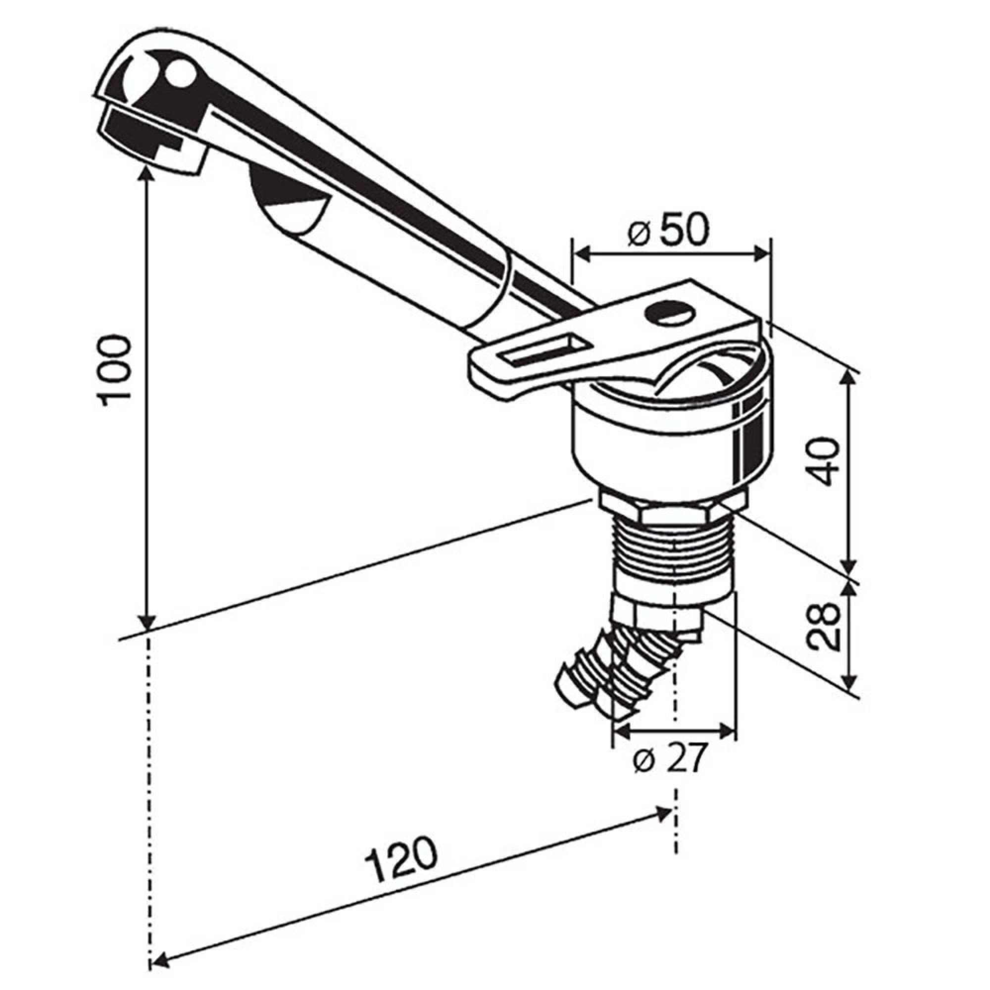 Miscelatore Ceramik per foro • Ø 27 mm 2