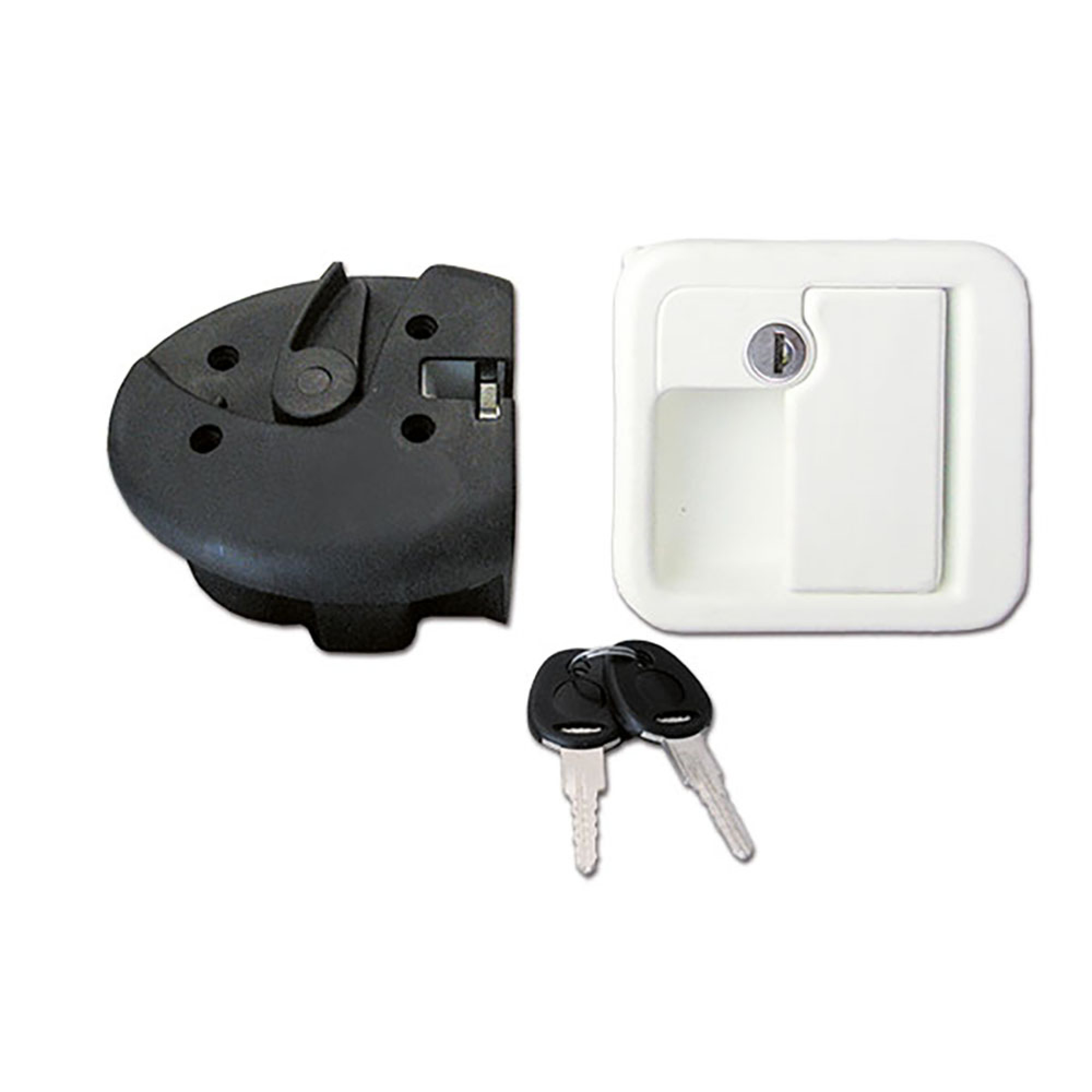 Serratura 1090 bianca completa in sacchetto 2