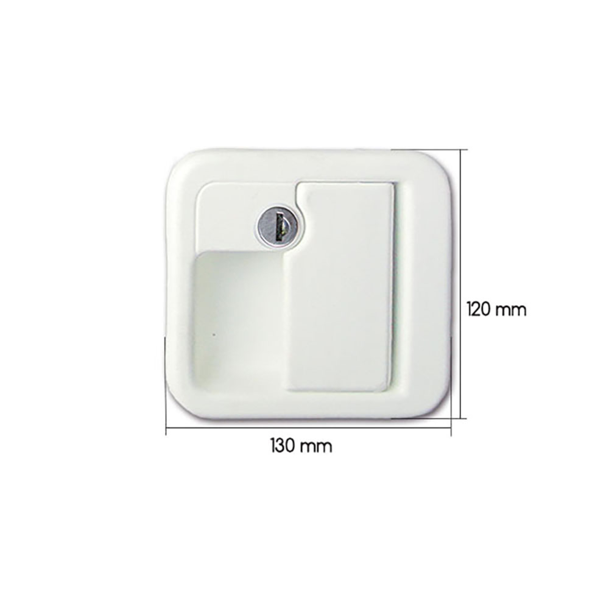 Serratura 1090 bianca completa in sacchetto 3