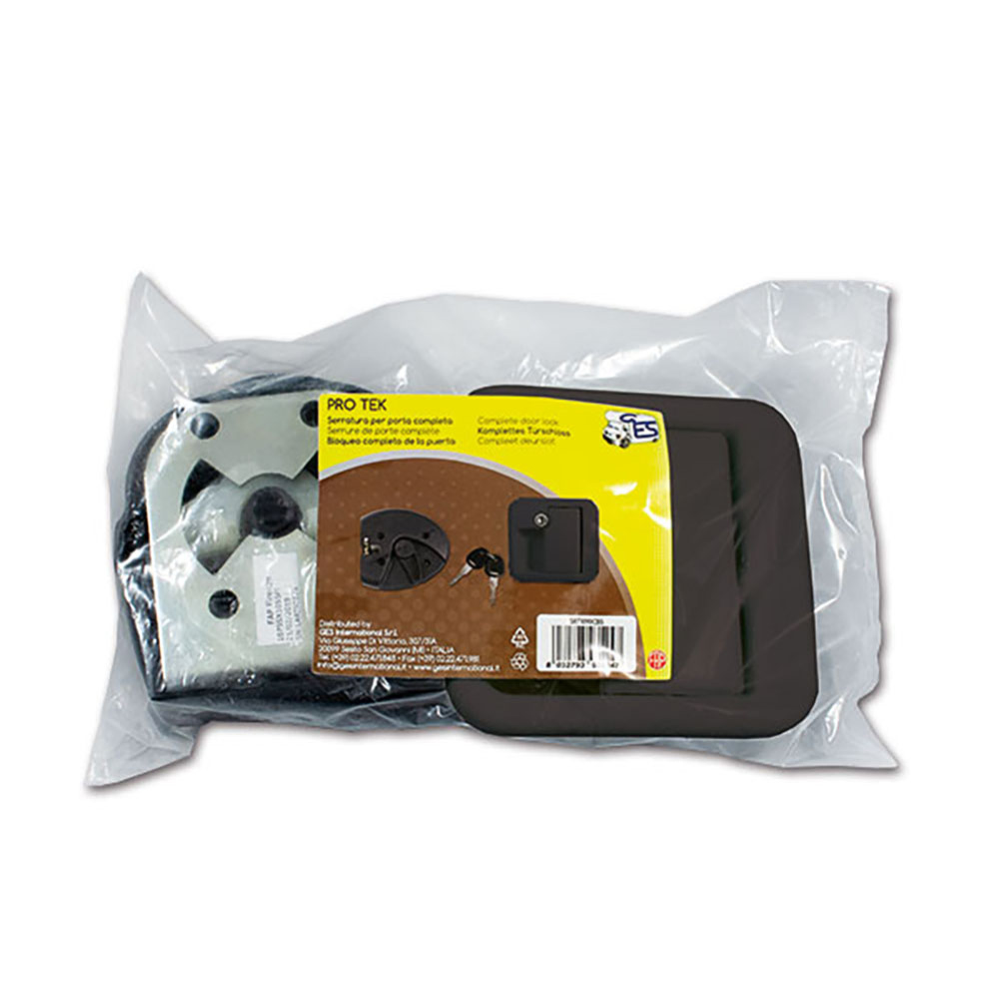 Serratura 1090 nera completa in sacchetto 1