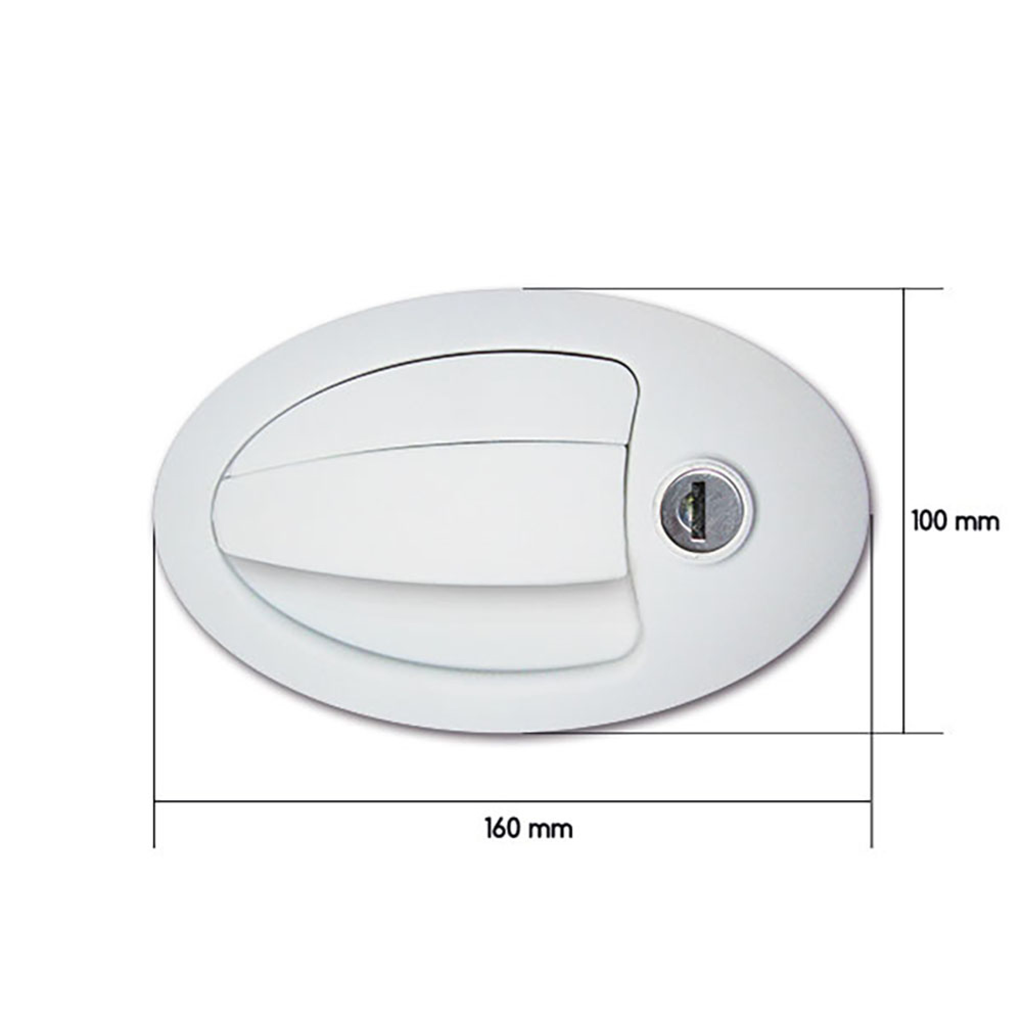 Maniglia esterna ovale grande in blister 3