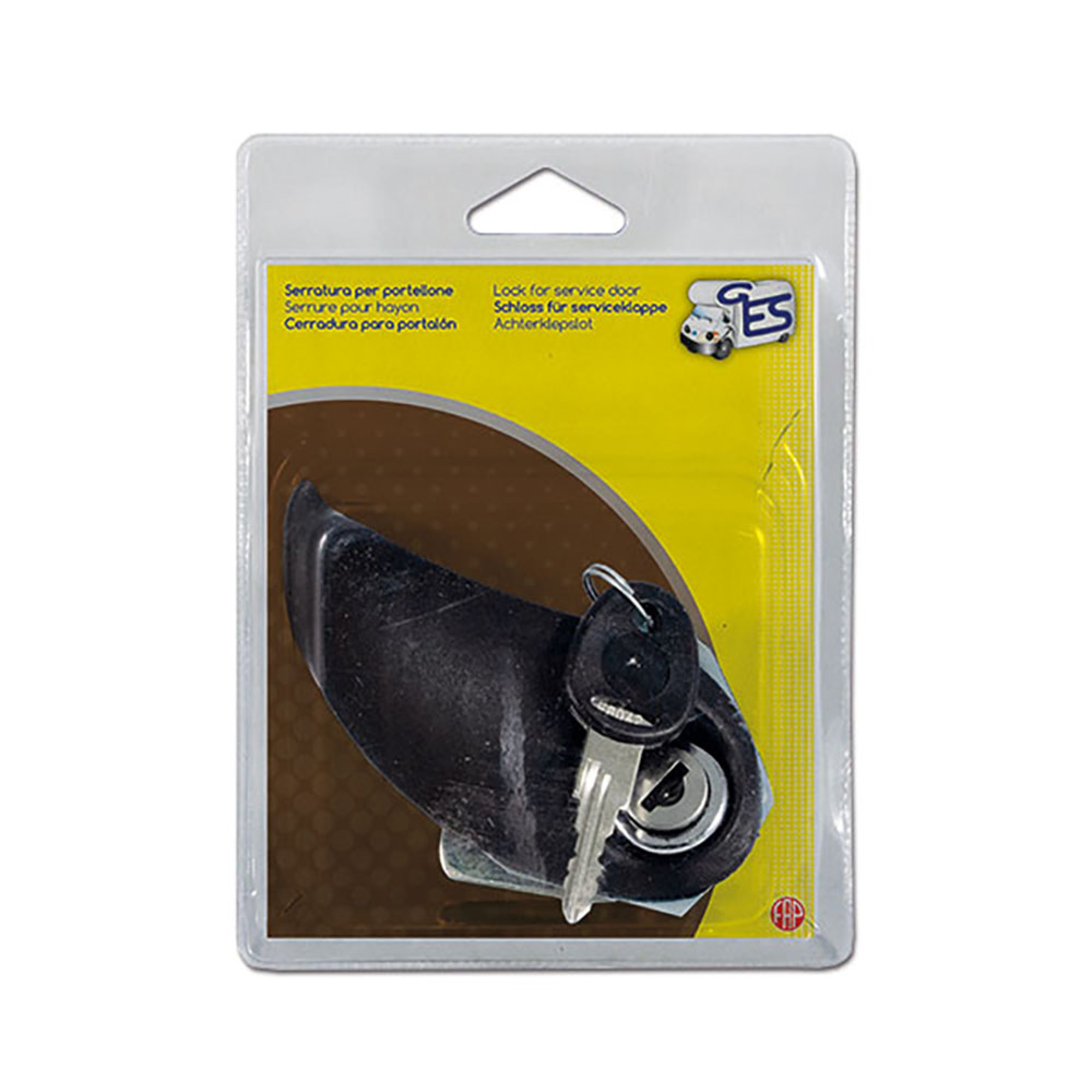 Serratura Flap Lock Virgola completa in blister 1