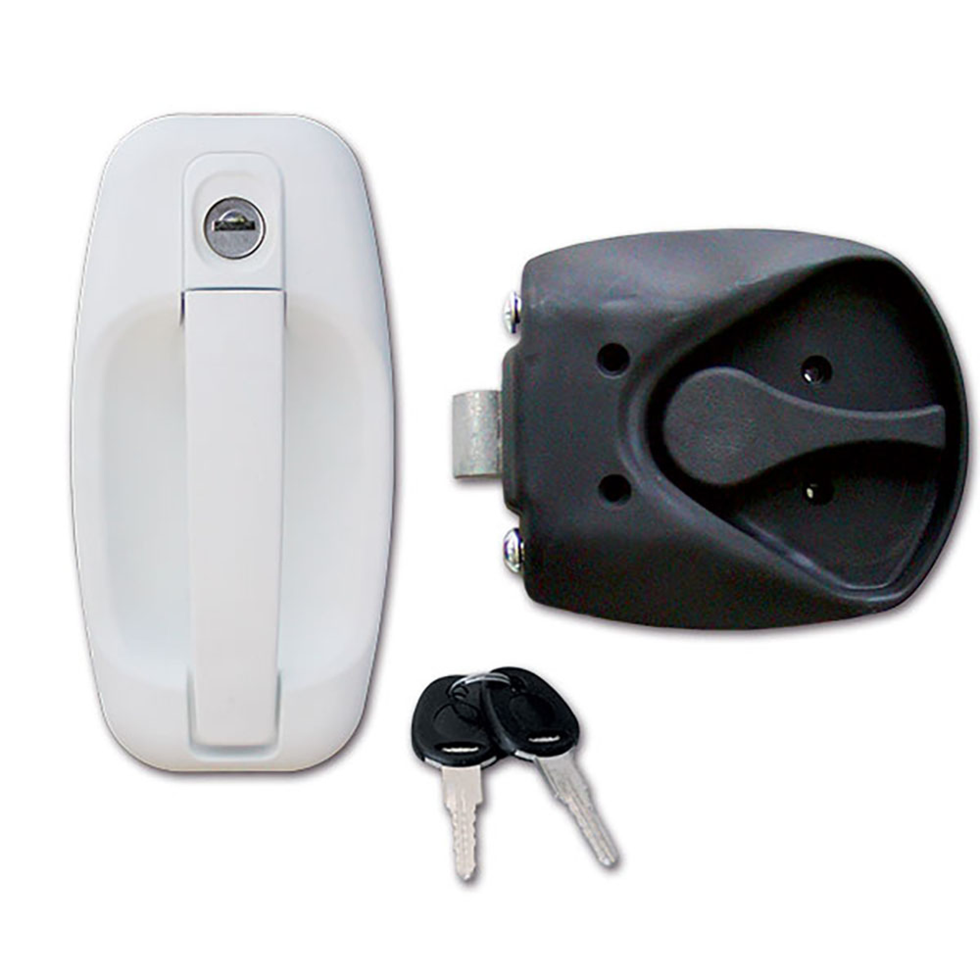 Serratura 1115 completa bianca in sacchetto 2