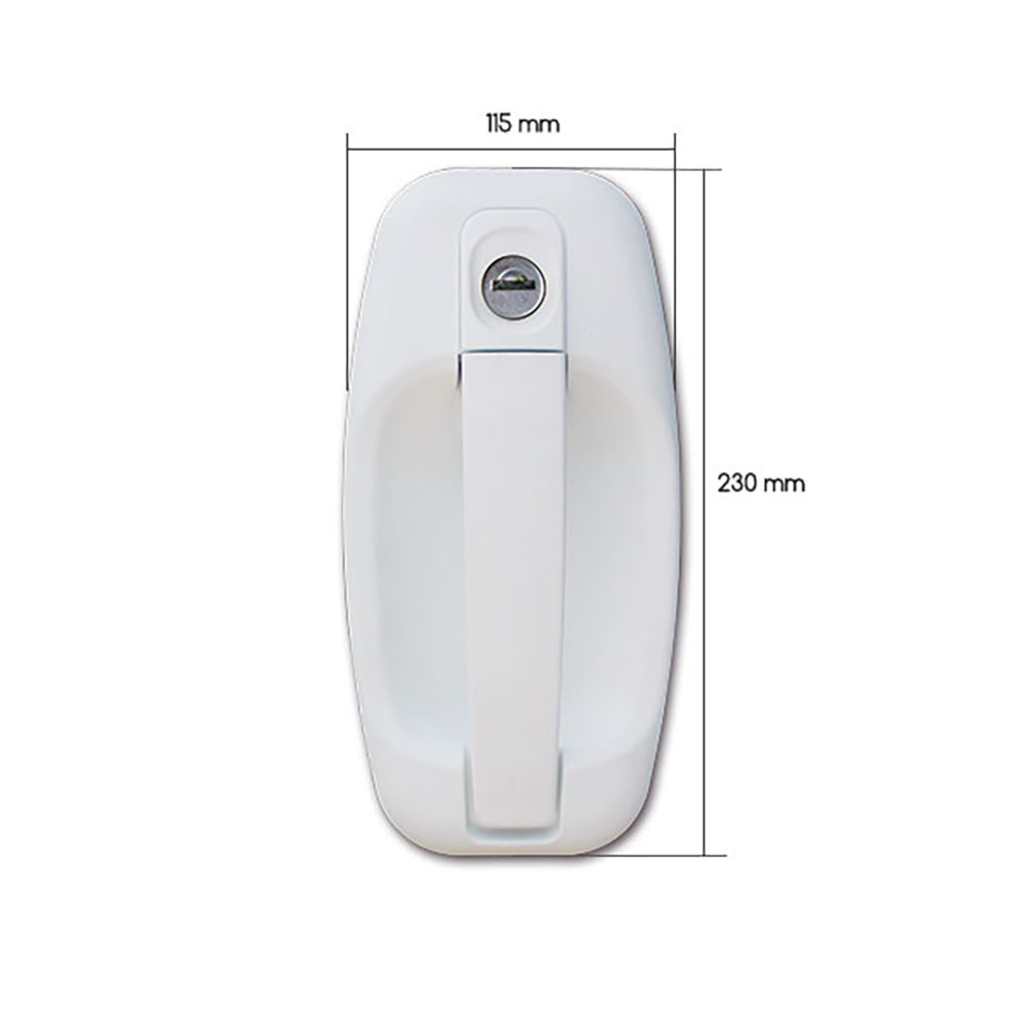 Serratura 1115 completa bianca in sacchetto 3