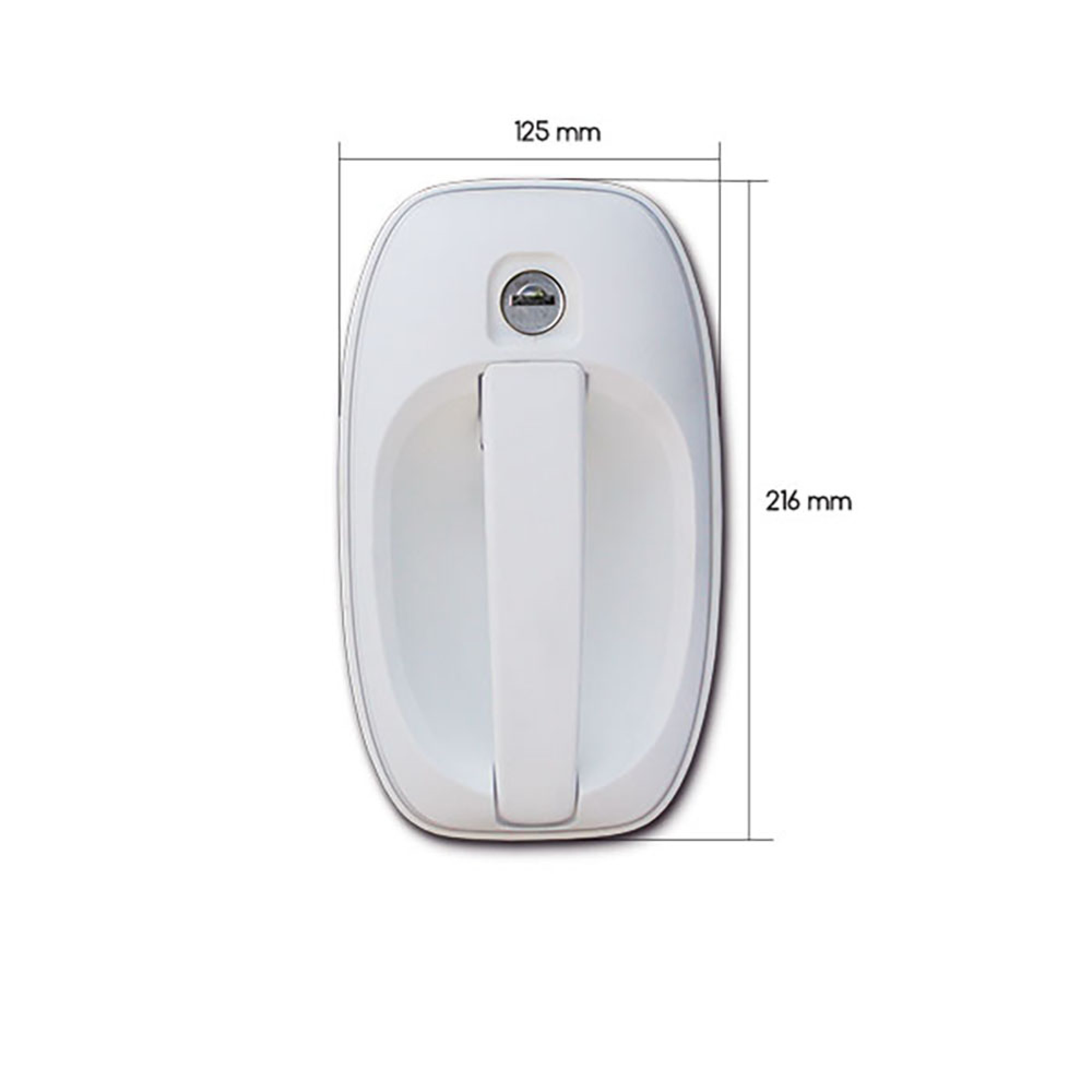 Serratura 1122 completa bianca in sacchetto 3