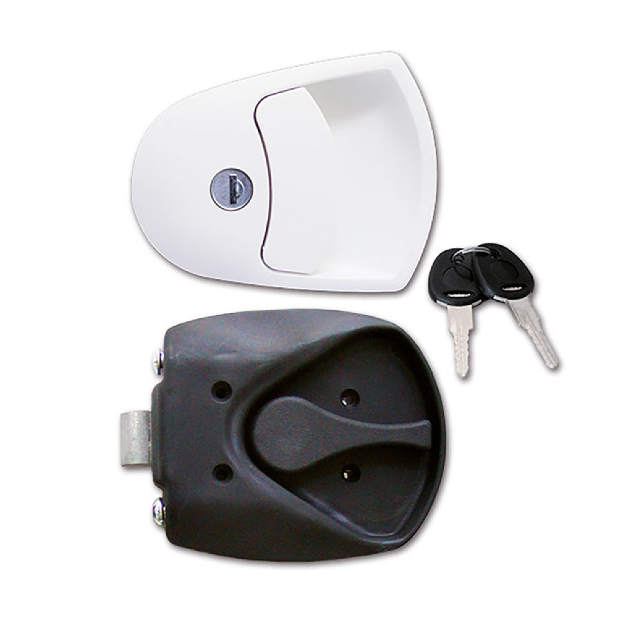 Serratura 1125 bianca completa in sacchetto 2