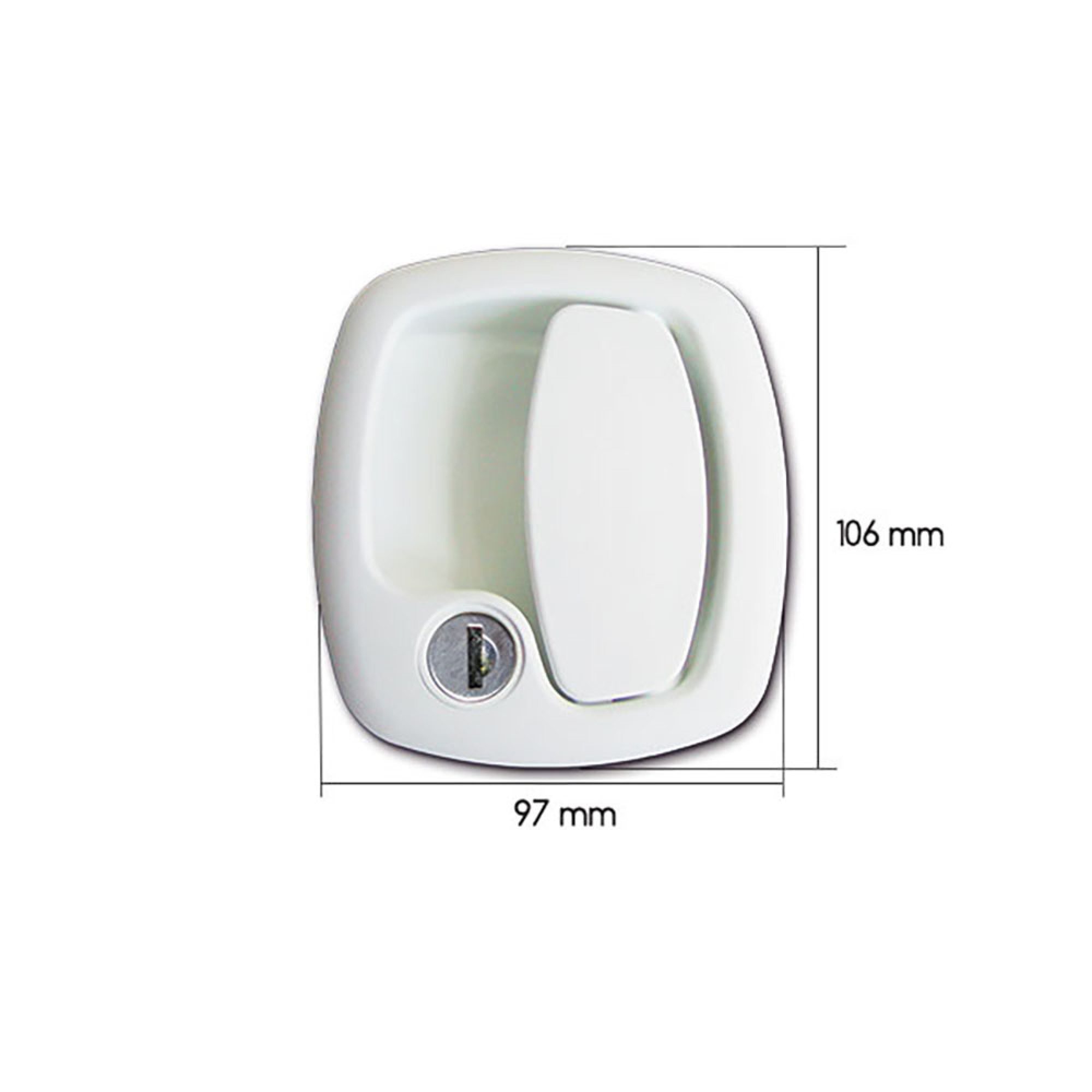 Maniglia esterna 1200 bianca - blister 3