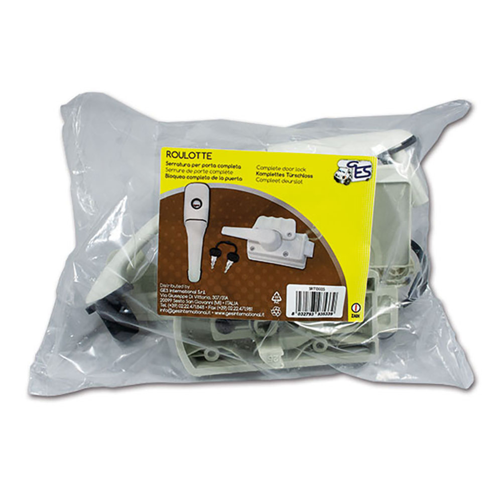 Serratura Zadi Roulotte completa in sacchetto 1