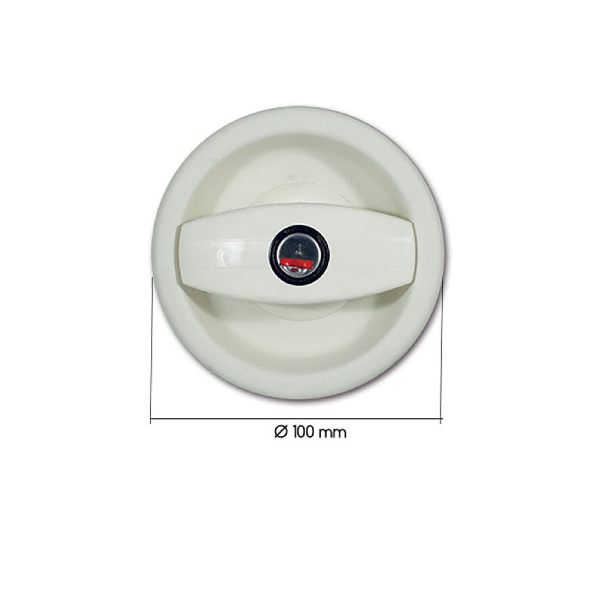 Serratura Europa completa bianca con maniglia destra in blister 3