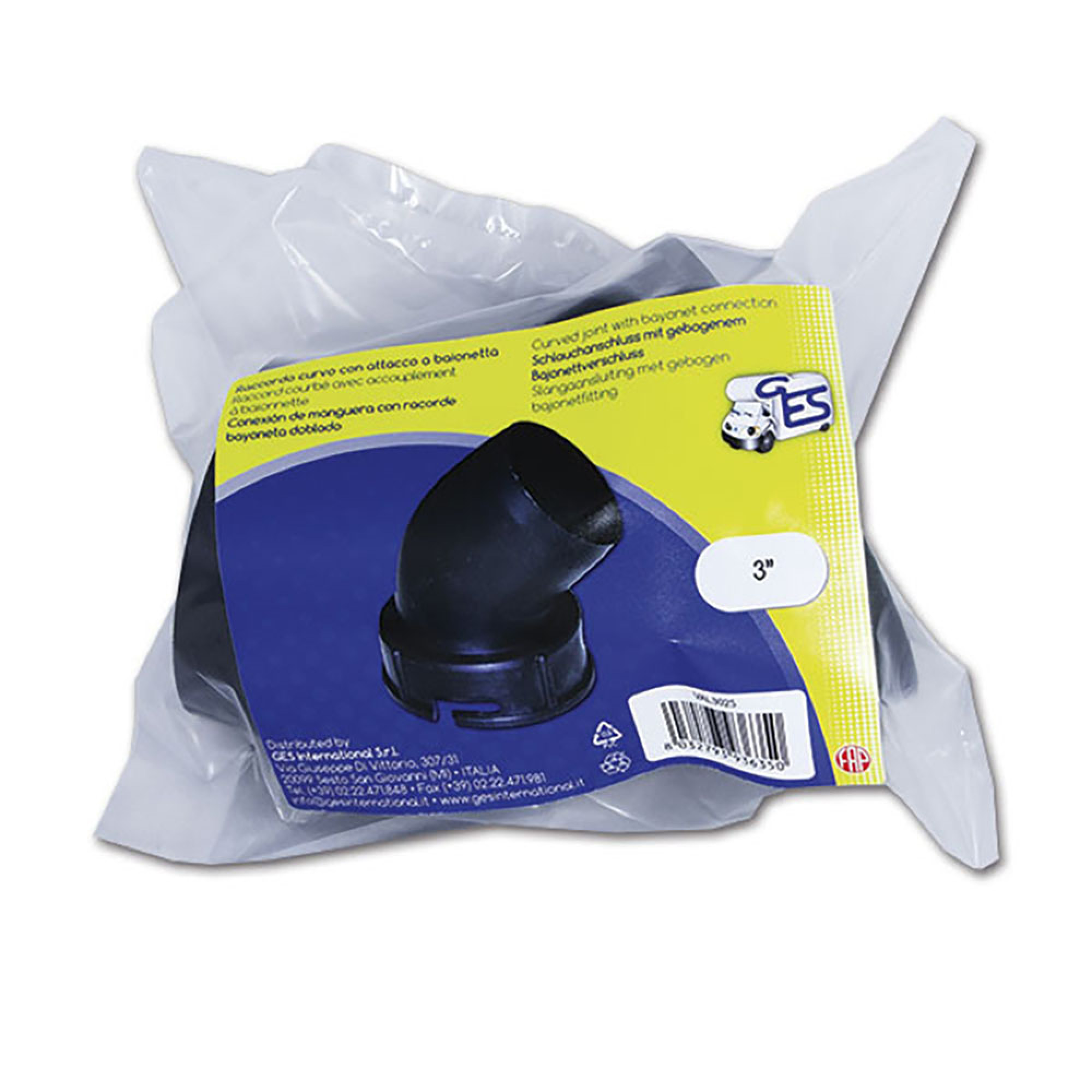 Attacco a baionetta curvo 3" • sacchetto 1