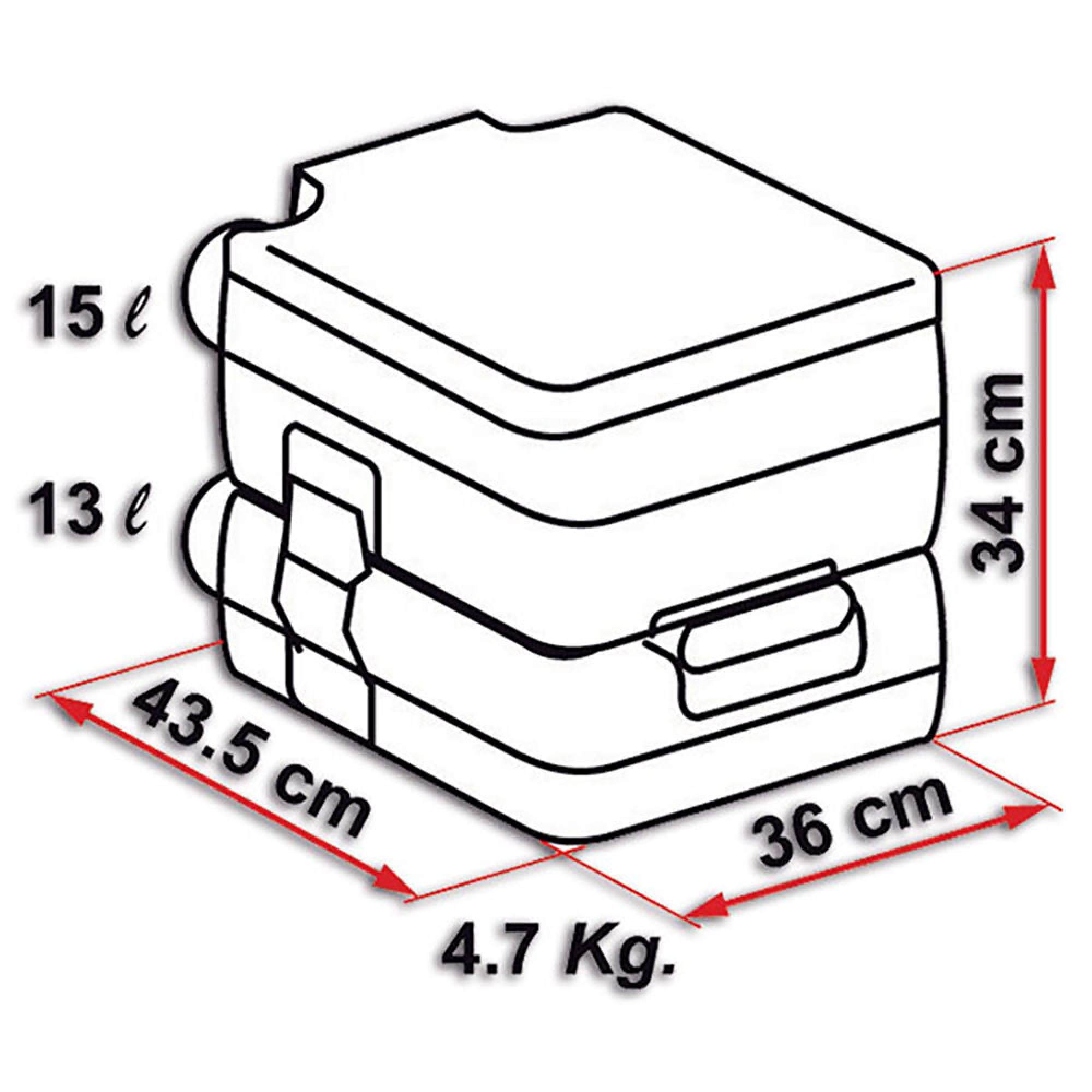 WC portatile Bi-Pot 34 2