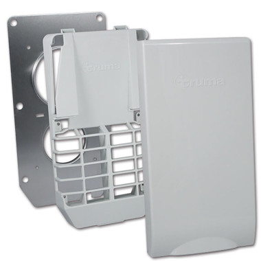 Kit griglia coperchio grigio chiaro + staffa