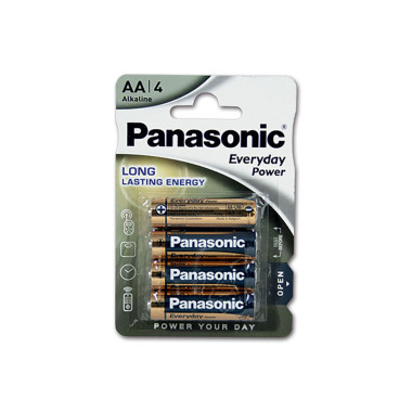 Batteria alcalina tipo AA Panasonic - 1,5 V