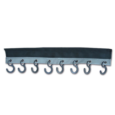 8 ganci con fissaggio a velcro