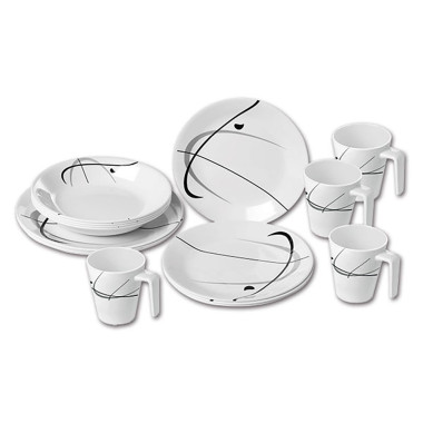Set stoviglie melamina Serenade - 16 pz