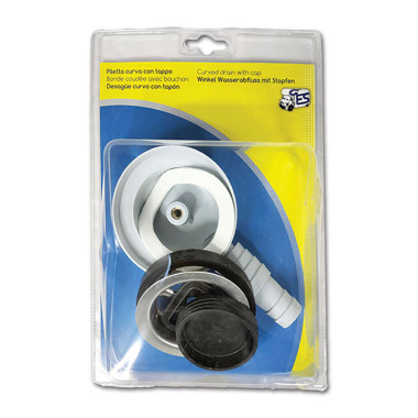 Piletta a 90° • 1"1/4 • portagomma Ø 25 mm • blister
