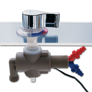 Miscelatore sottotavolo manopola cromata