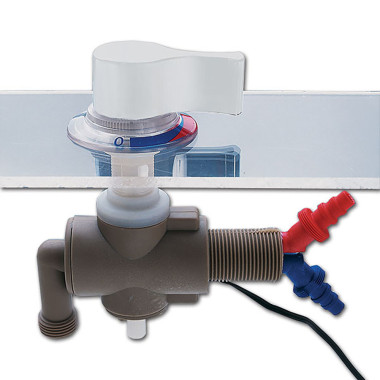 Miscelatore sottotavolo manopola bianca