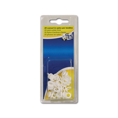 Gancio nylon x tendine x guida C - 20 pz