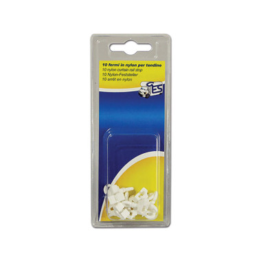 Fermo in nylon per guida a L - 10 pz