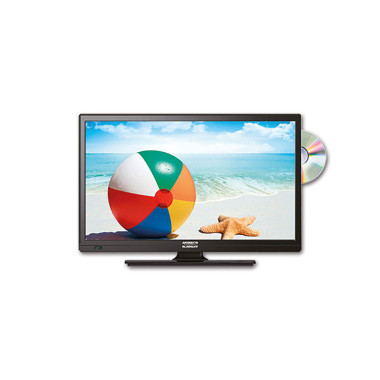 TV LED 19" nera con DVB-T2 HEVC e DVD